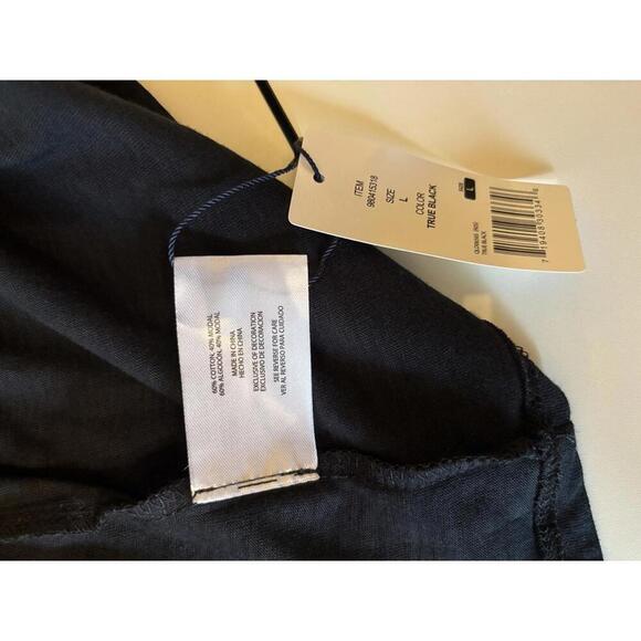 NWT GAP Black Sleeveless Ruffled Dress with Pockets - Size L - Picture 5 of 5